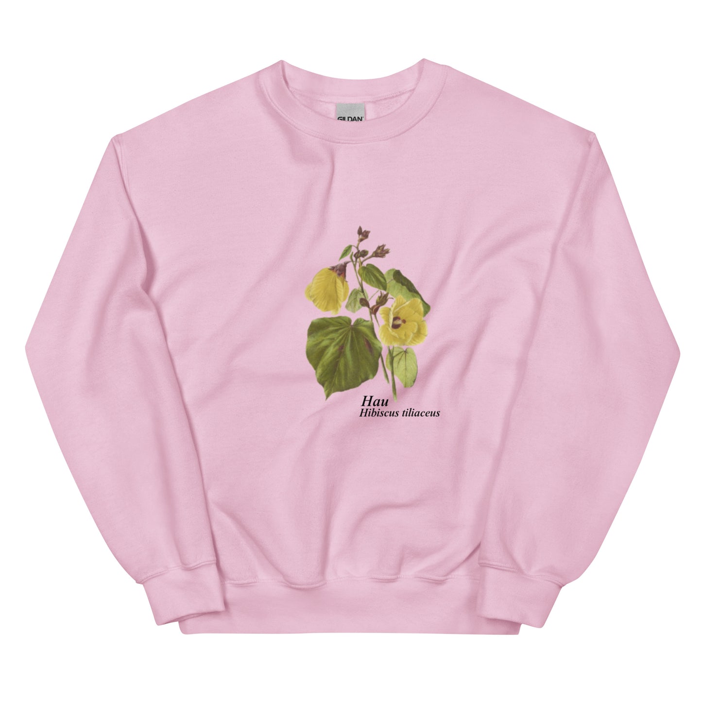 Indigenous or Native Flowers of the Hawaiian Islands Hau (Hibiscus tiliaceus) Crewneck