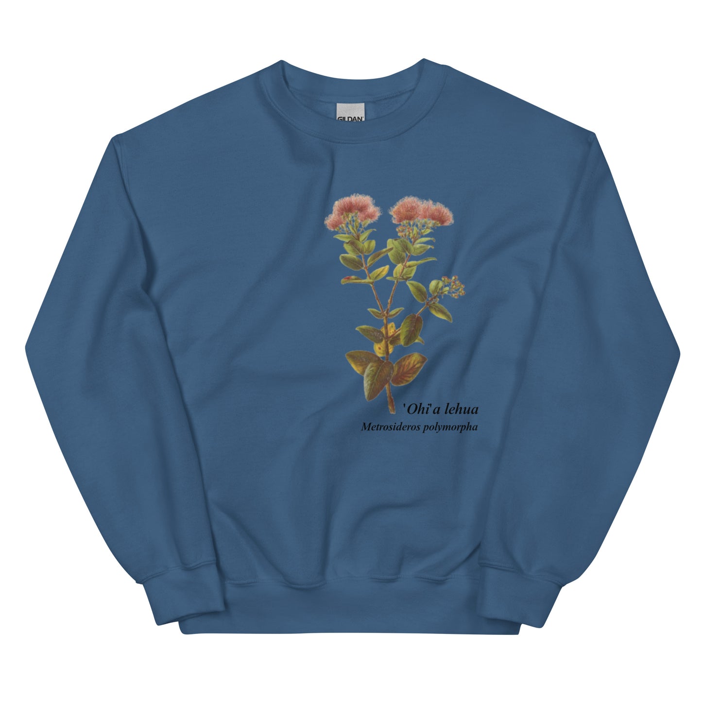 Indigenous Flowers of the Hawaiian Islands ('Ohi'a lehua) Crewneck
