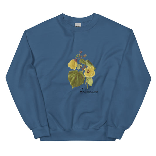 Indigenous or Native Flowers of the Hawaiian Islands Hau (Hibiscus tiliaceus) Crewneck