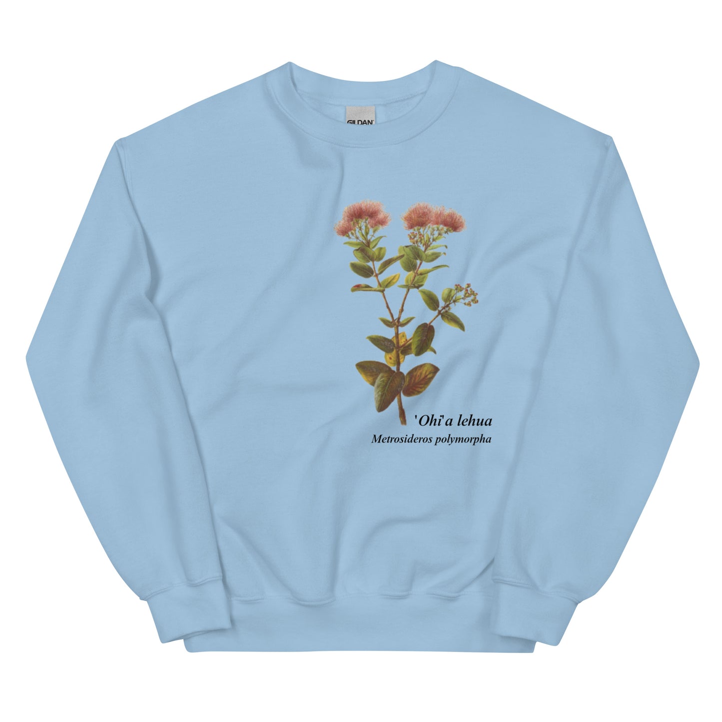 Indigenous Flowers of the Hawaiian Islands ('Ohi'a lehua) Crewneck